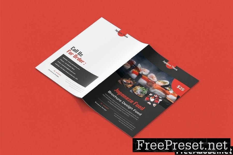 Japanese Food - Brochure Template