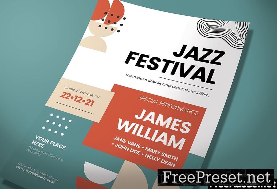 Jazz Festival - Flyer Media Kit QVT87S6