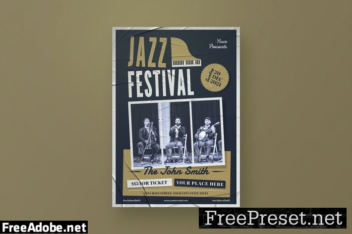 Jazz Festival Flyer CBAMZM6