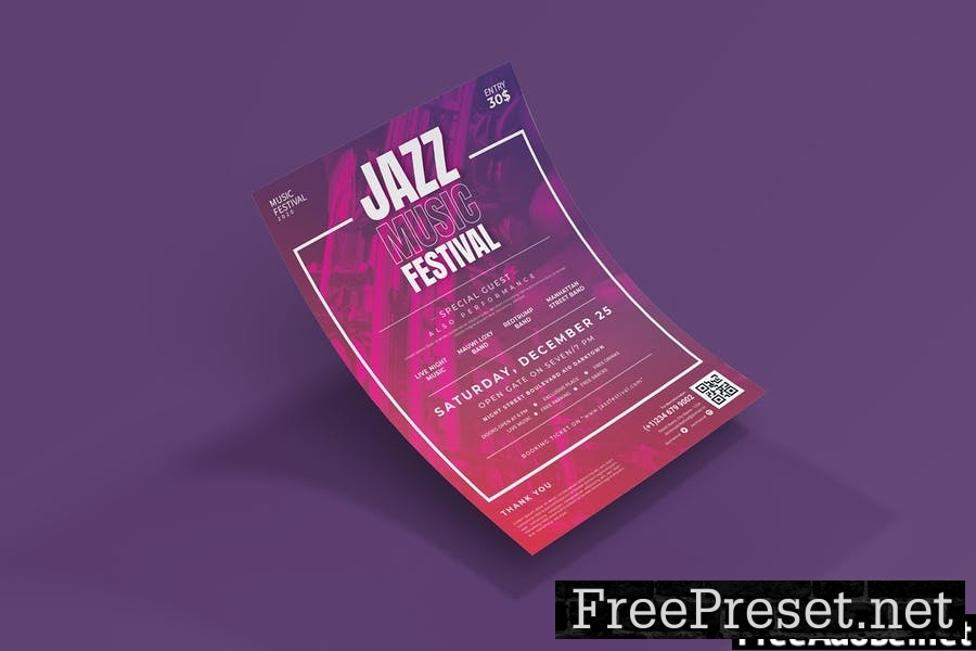 Jazz Music - Flyer 2QMTQAJ