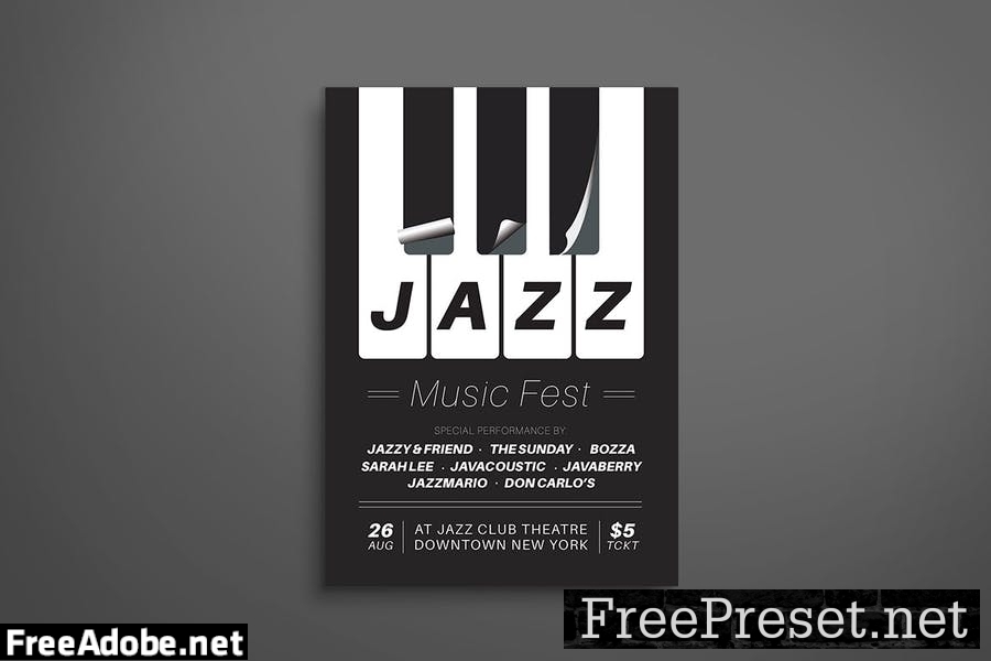 Jazz Music Flyer 9L2SFNK