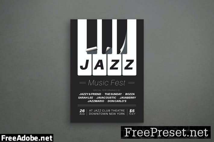 Jazz Music Flyer 9L2SFNK