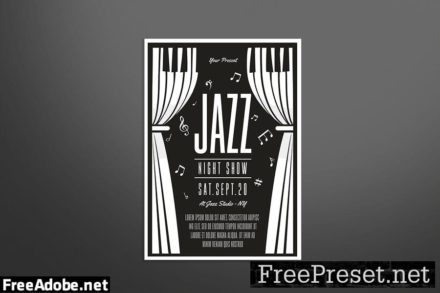 Jazz Music Flyer NYWNMUW