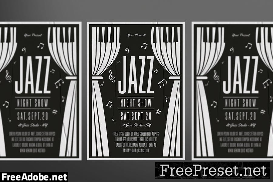 Jazz Music Flyer NYWNMUW