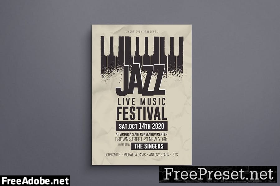 Jazz Music Flyer VZXGAH7