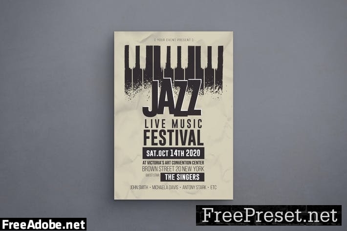 Jazz Music Flyer VZXGAH7