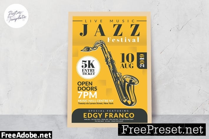 Jazz Poster Template YM2QPAV