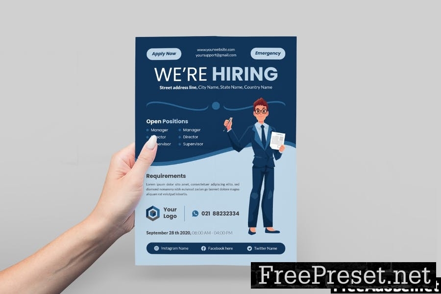 Job hiring Flyer Advertisement