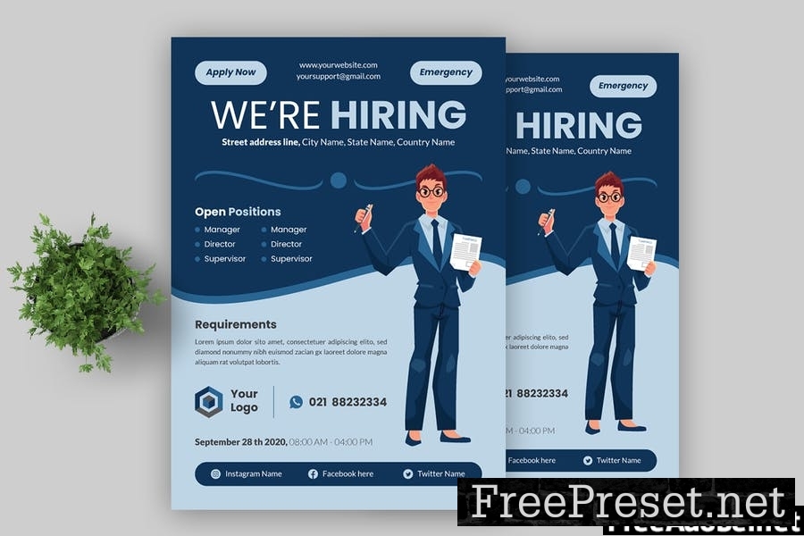 Job hiring Flyer Advertisement