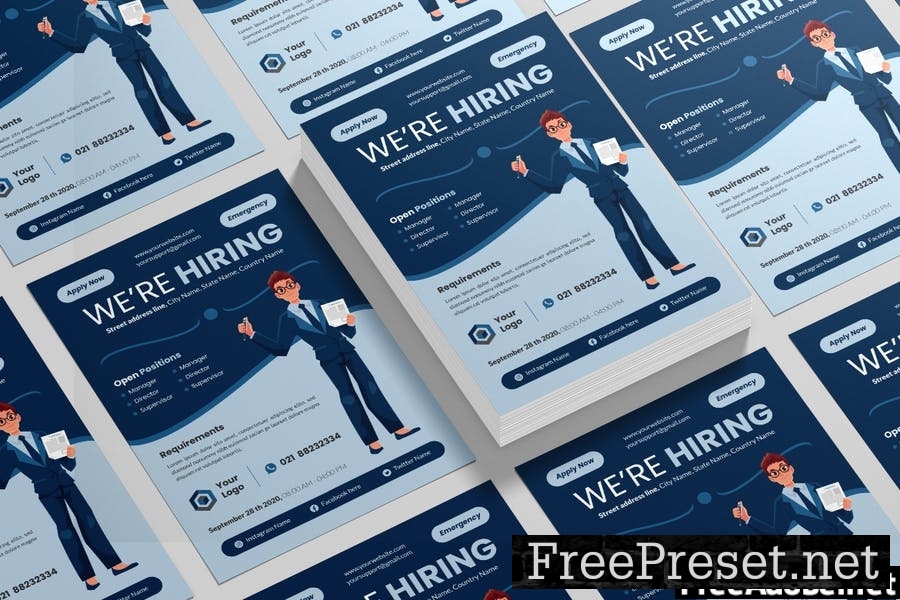 Job hiring Flyer Advertisement