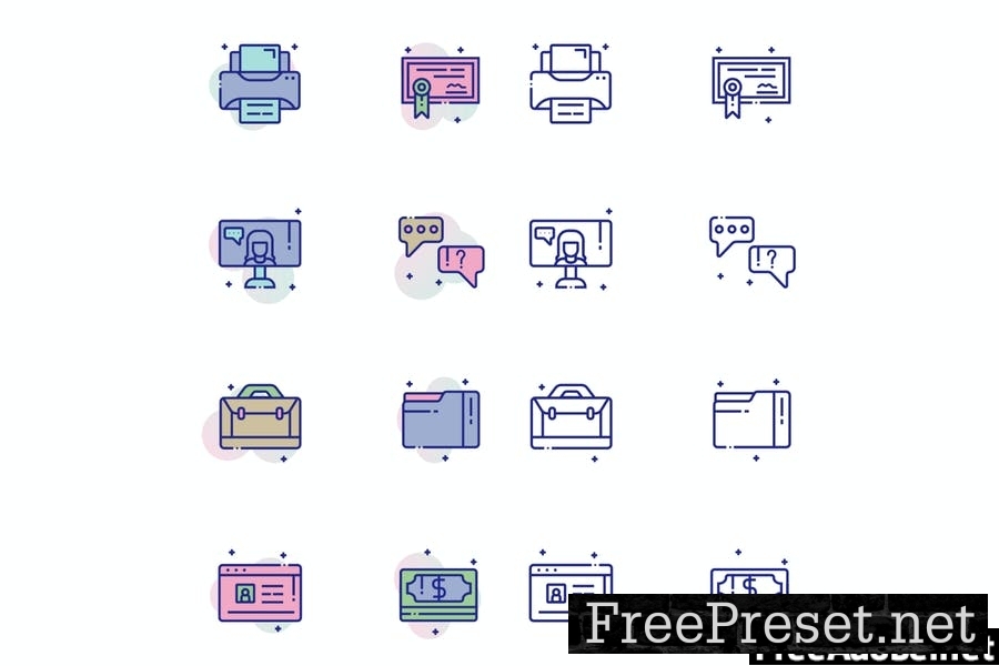 Job Resume Icon Pack