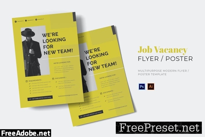 Job Vacance Flyer TKY8WEL