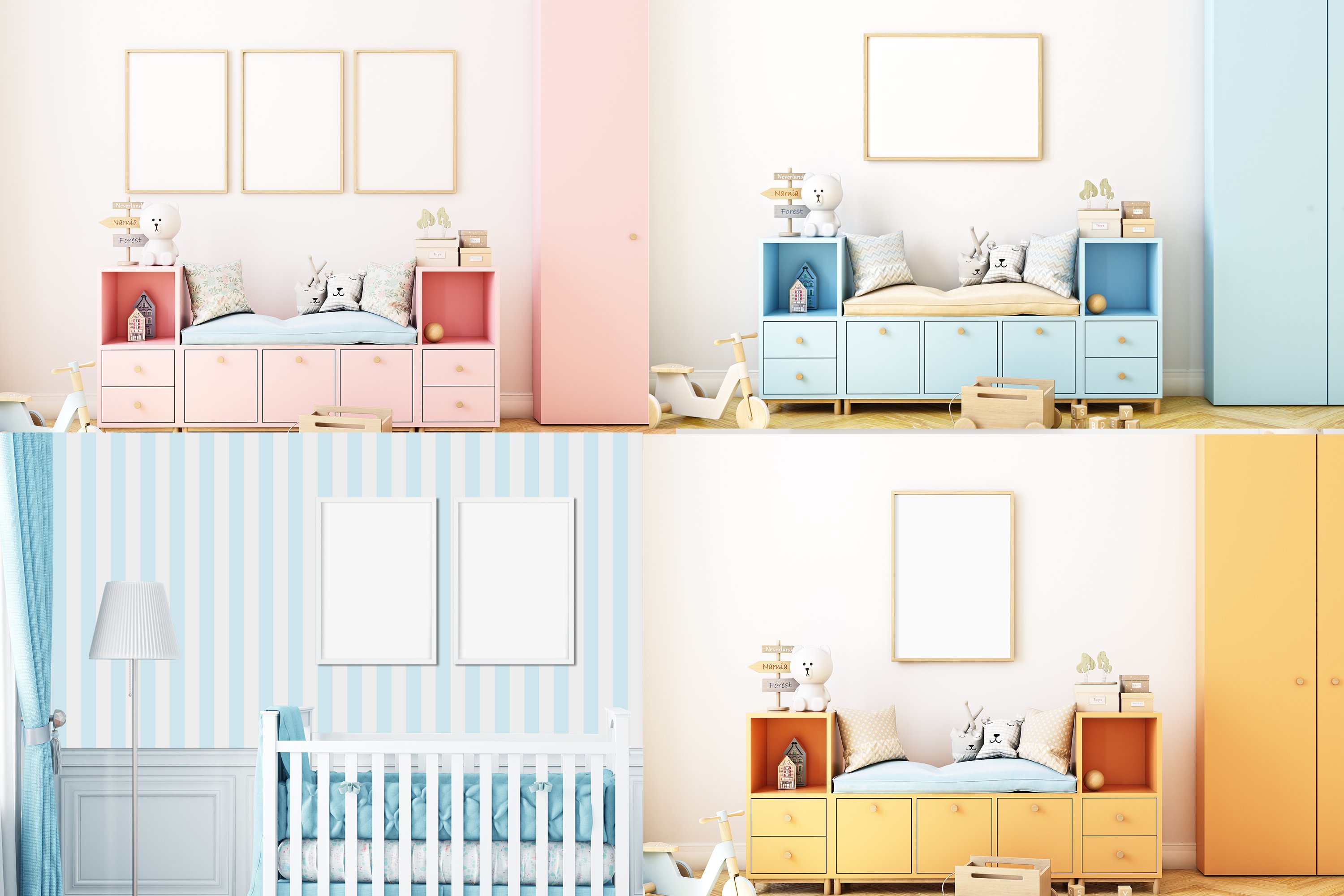 Kids Frame Mockup Bundle - 121 11013696