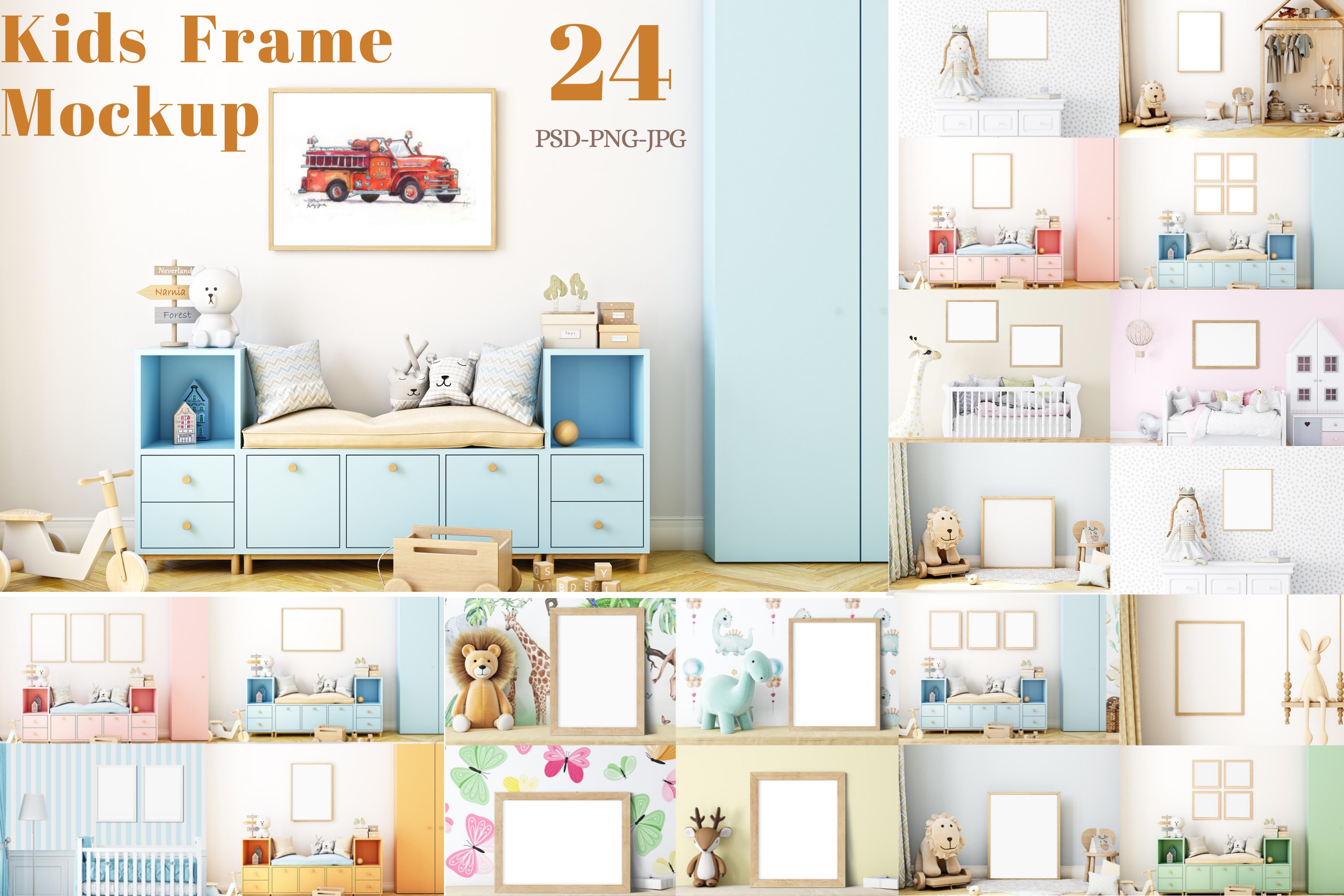 Kids Frame Mockup Bundle - 121 11013696