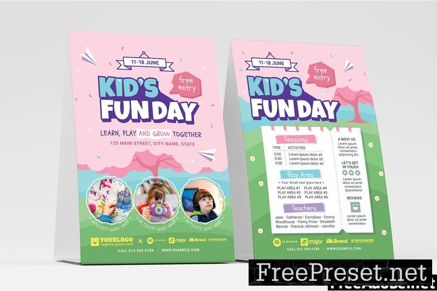 Kid's Fun Day Flyer Template