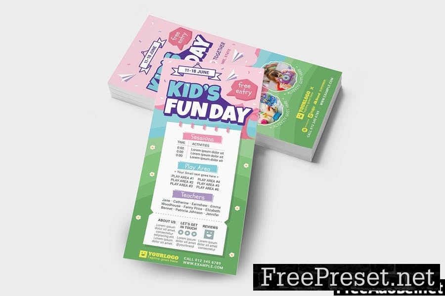 Kid's Fun Day Flyer Template