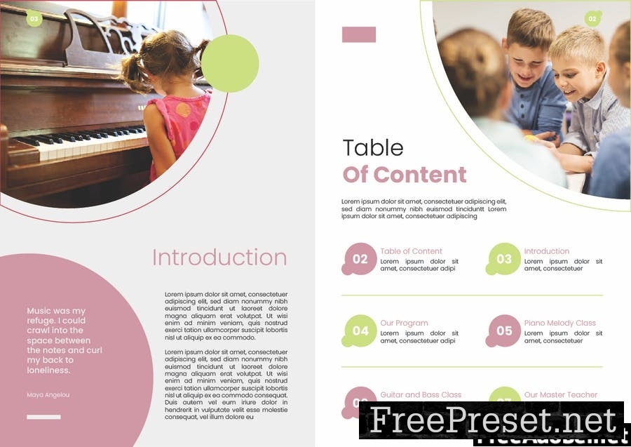 Kids Music School Brochure