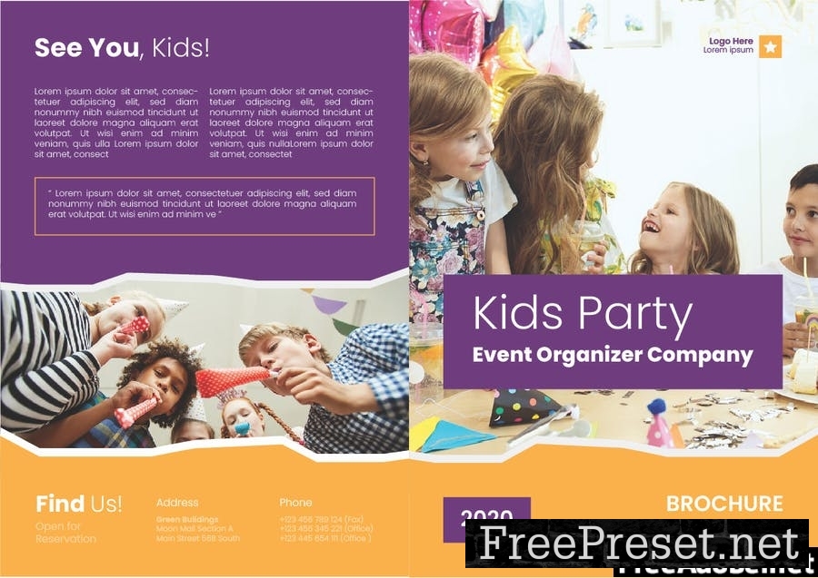 Kids Party Organizer Brochure