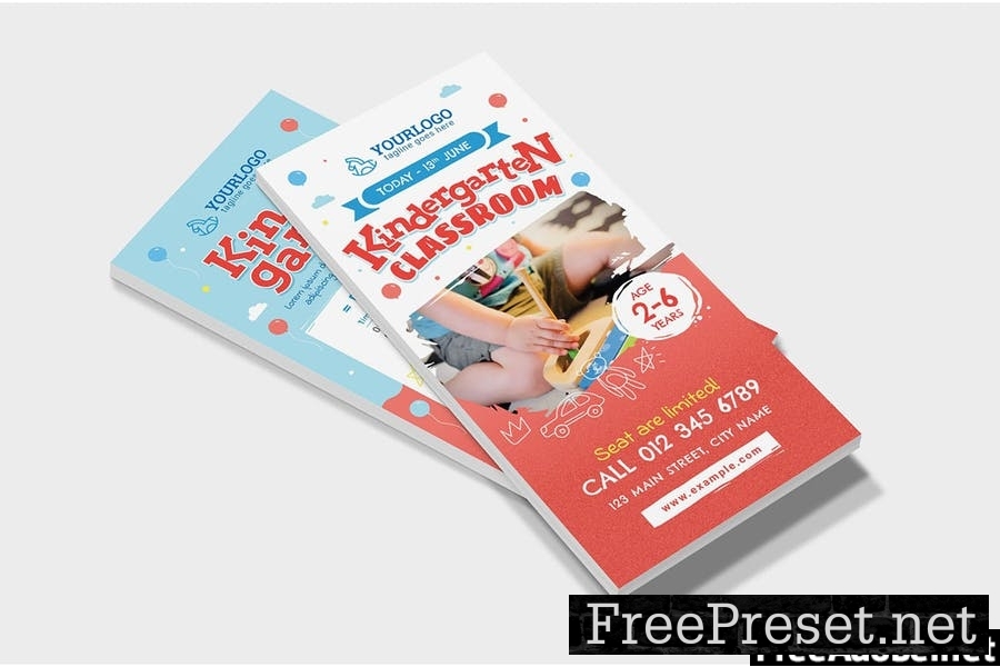 Kindergarten Flyer Template UBXVSFS