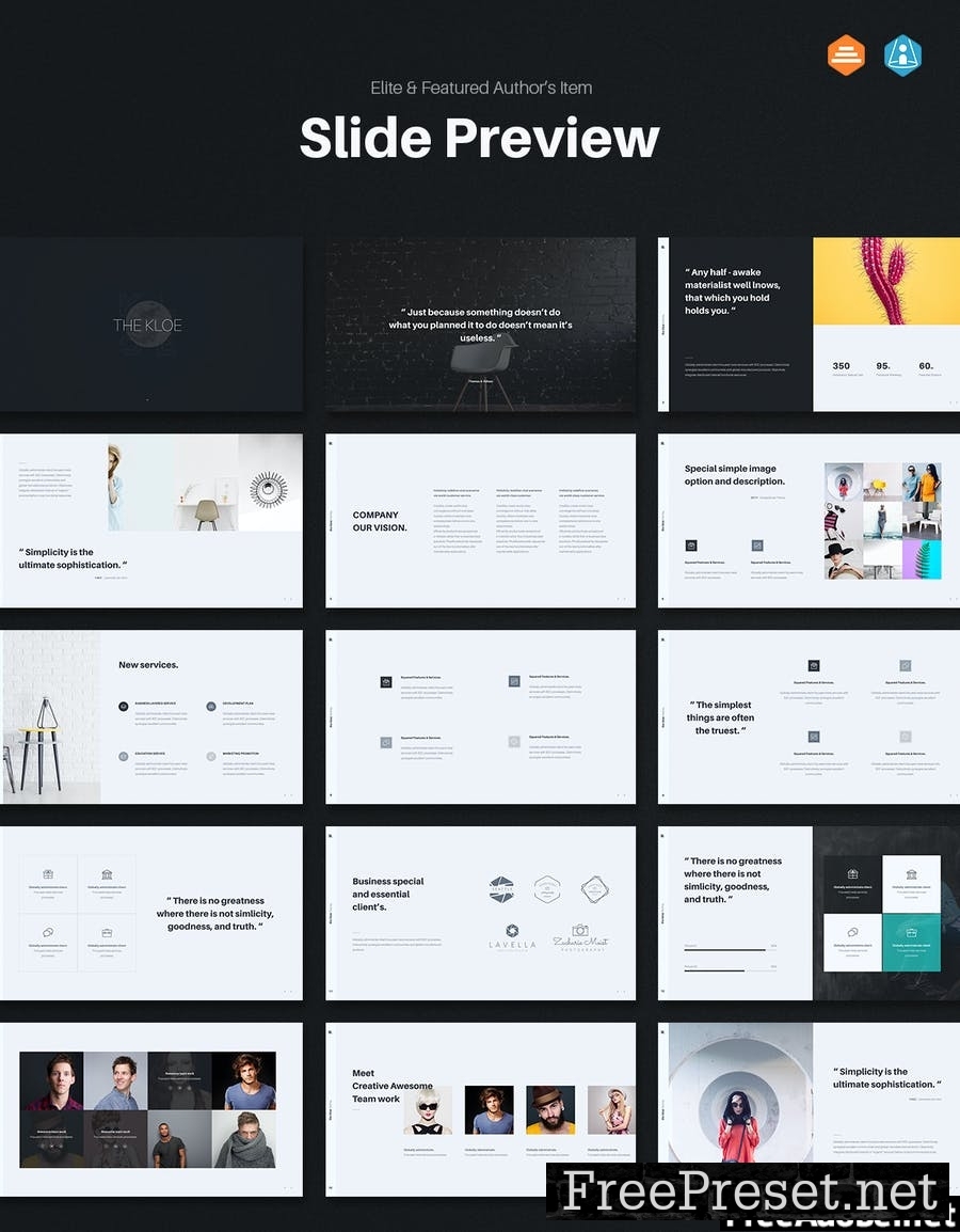 KLOE - Minimal Google Slide Template