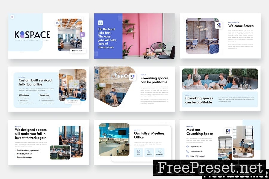 KOSPACE - Coworking Space Powerpoint Template