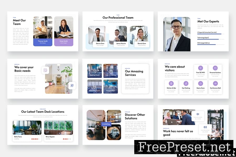 KOSPACE - Coworking Space Powerpoint Template