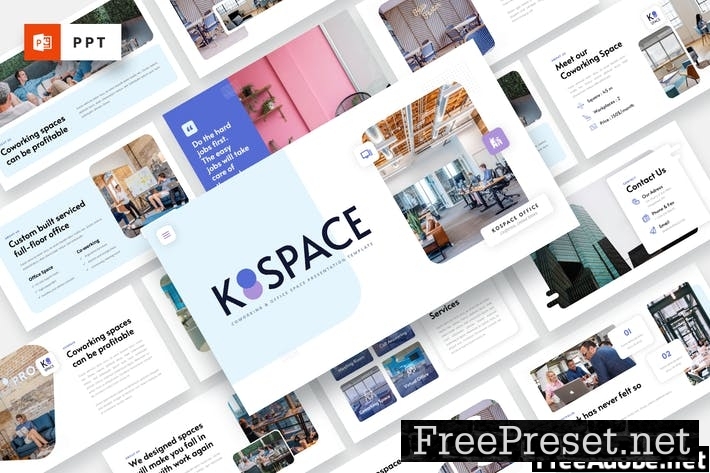 KOSPACE - Coworking Space Powerpoint Template ABLMARQ