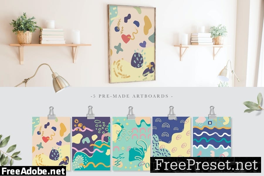 La Liberte Abstract Creative Set TJ3H4MU