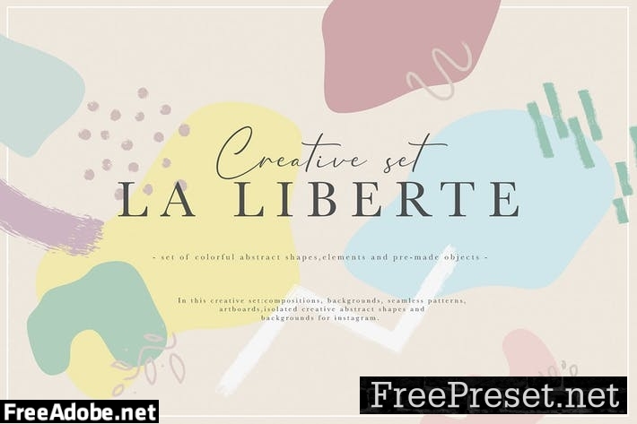 La Liberte Abstract Creative Set TJ3H4MU