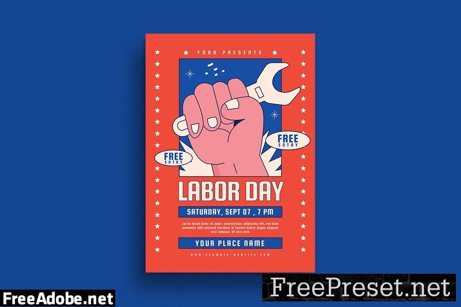 Labor Day Event Flyer Set