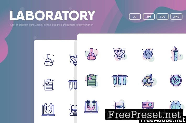 Laboratory Icon Pack LRTX8BR