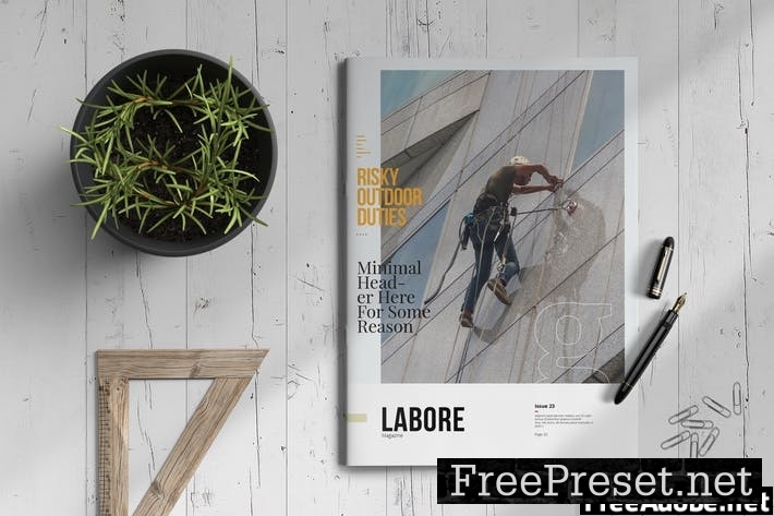 Labore | Magazine Template R4KB9SC