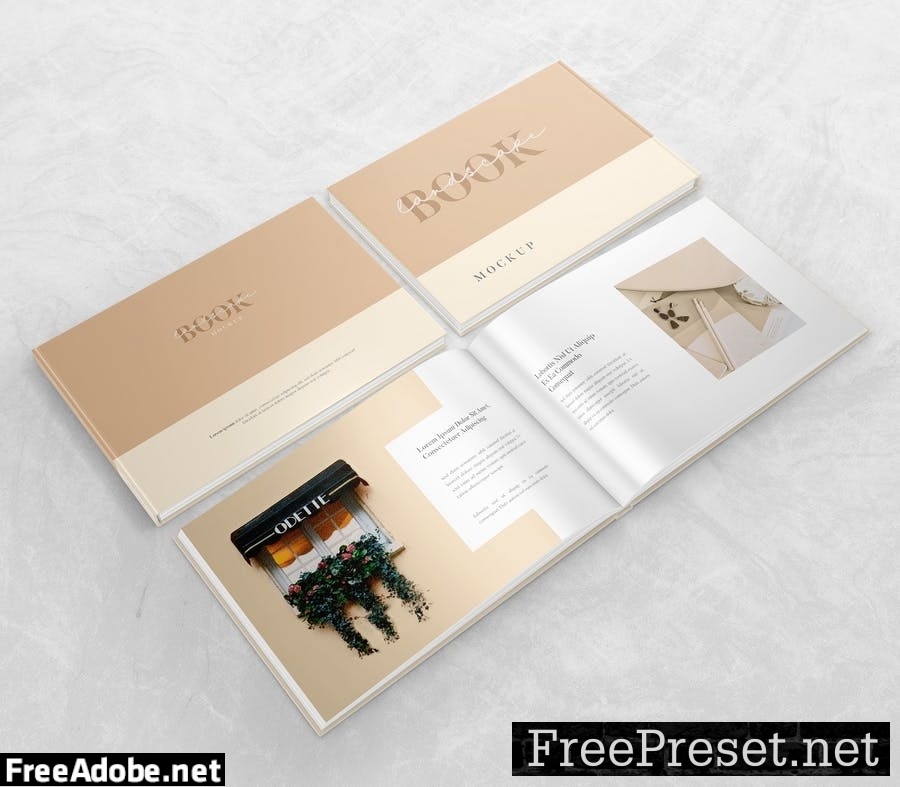 Landscape Book - Mockup JGBJLTD