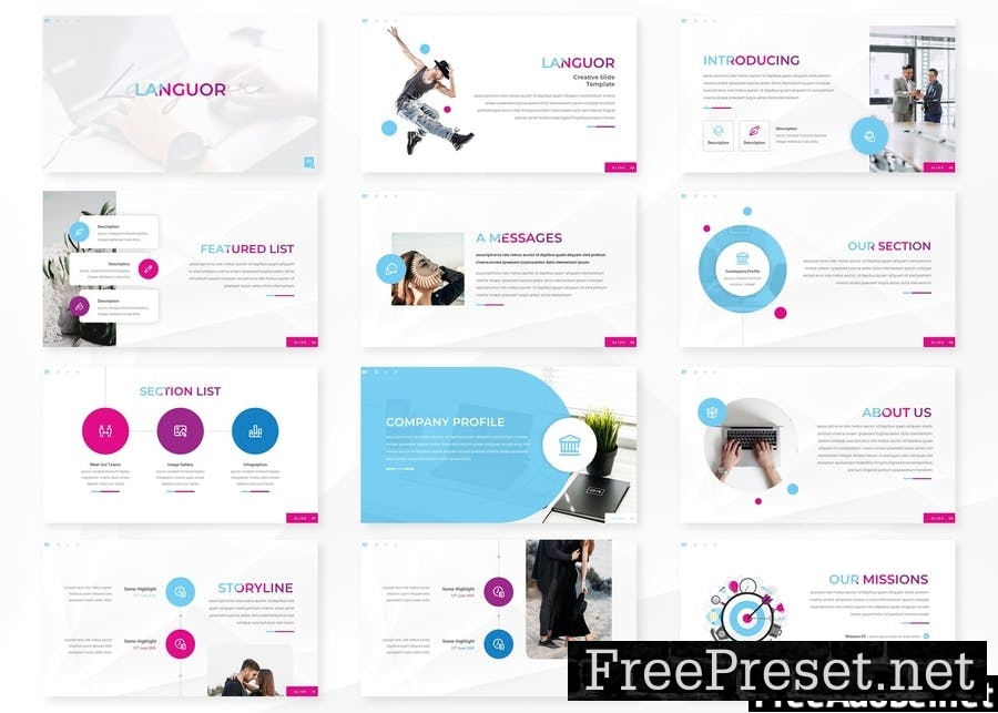 Languor - Presentation Template K45PBEU