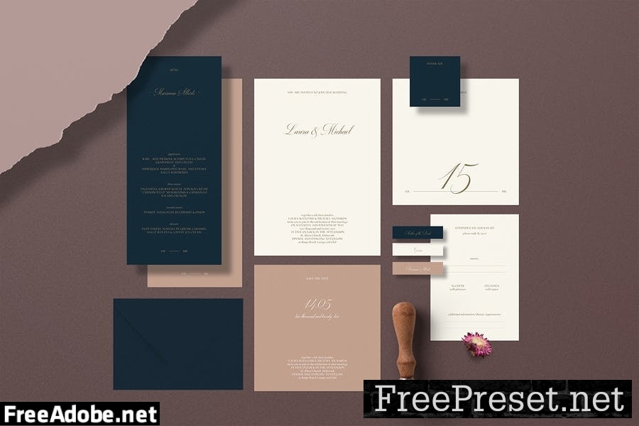 Laura Wedding Suite - Indesign Template CA7VXPU