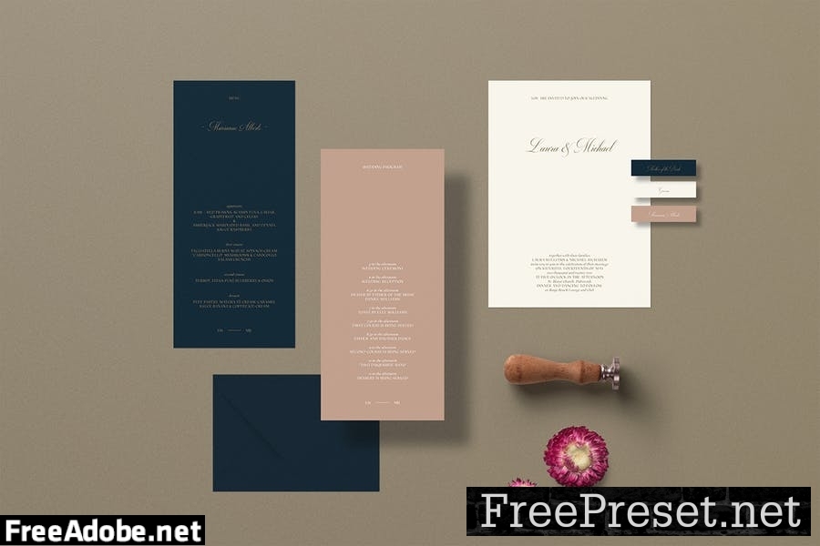 Laura Wedding Suite - Indesign Template CA7VXPU