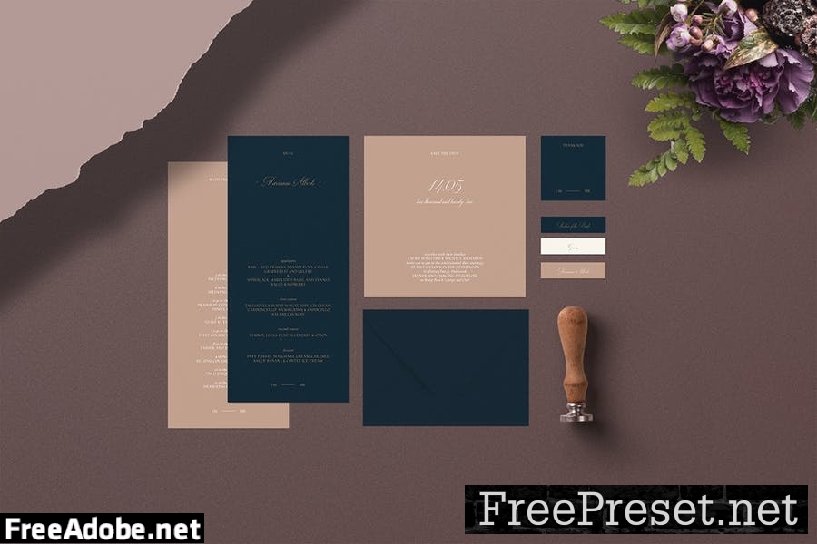 Laura Wedding Suite - Indesign Template CA7VXPU