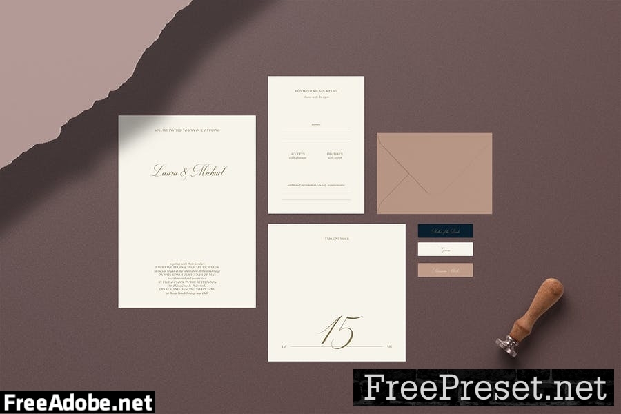 Laura Wedding Suite - Indesign Template CA7VXPU