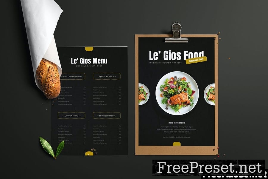 Le Gios Food | Restaurant Menu AUHS6FH