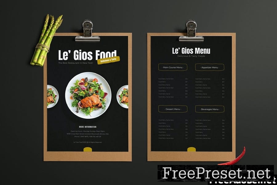 Le Gios Food | Restaurant Menu AUHS6FH