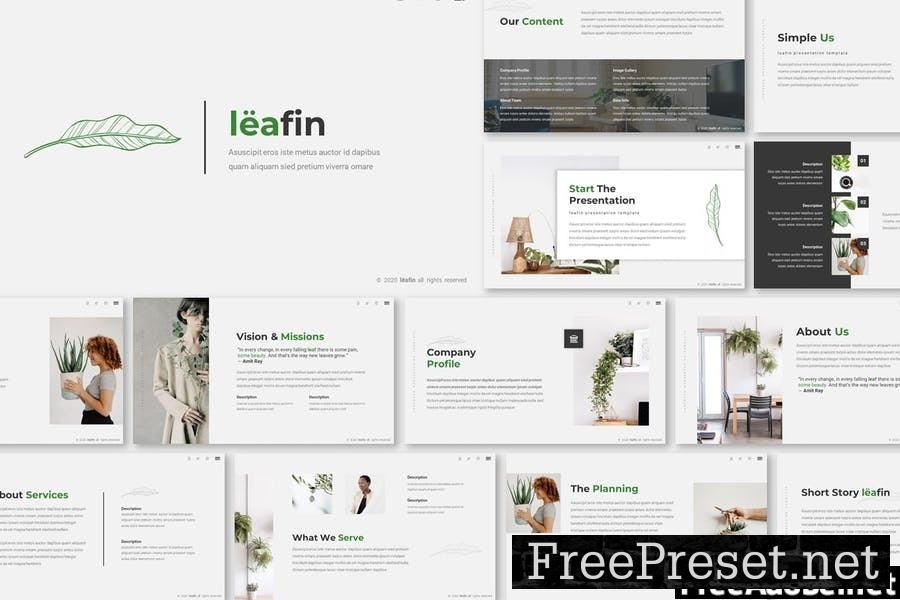 Leafin Presentation Template