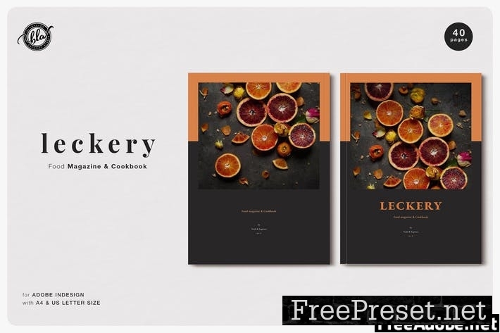 LECKERY Food Magazine & Cookbook 7A233ZM