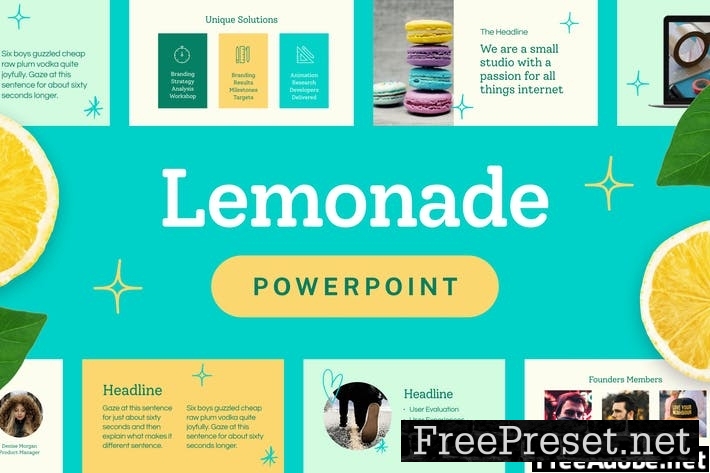 Lemonade — Powerpoint Presentation Template MQ4CPCT