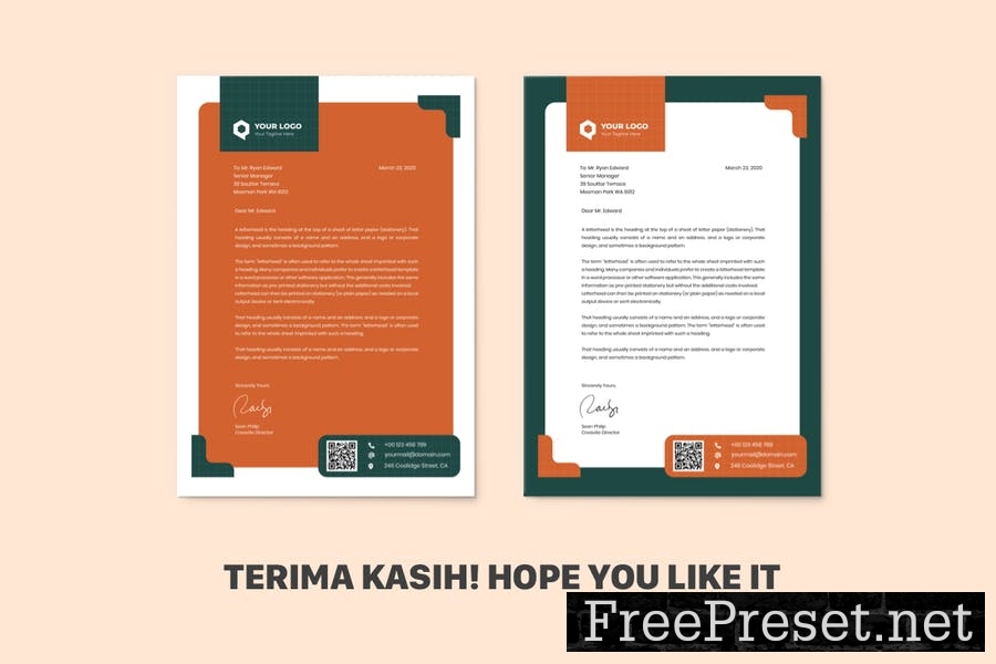 Letterhead Business VK5N68S