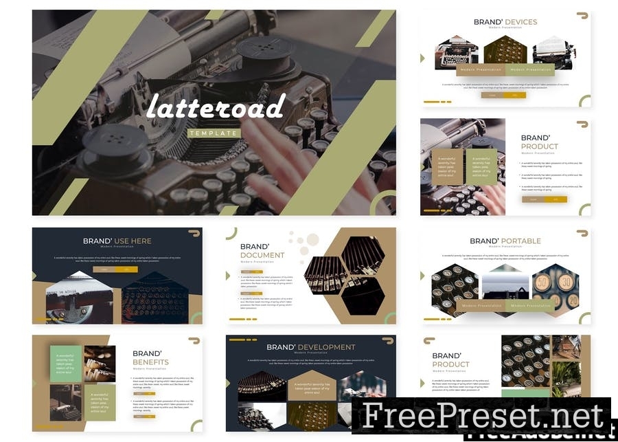 Letteroad | Powerpoint Template 379SEYR