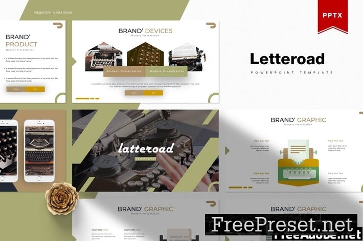 Letteroad | Powerpoint Template 379SEYR