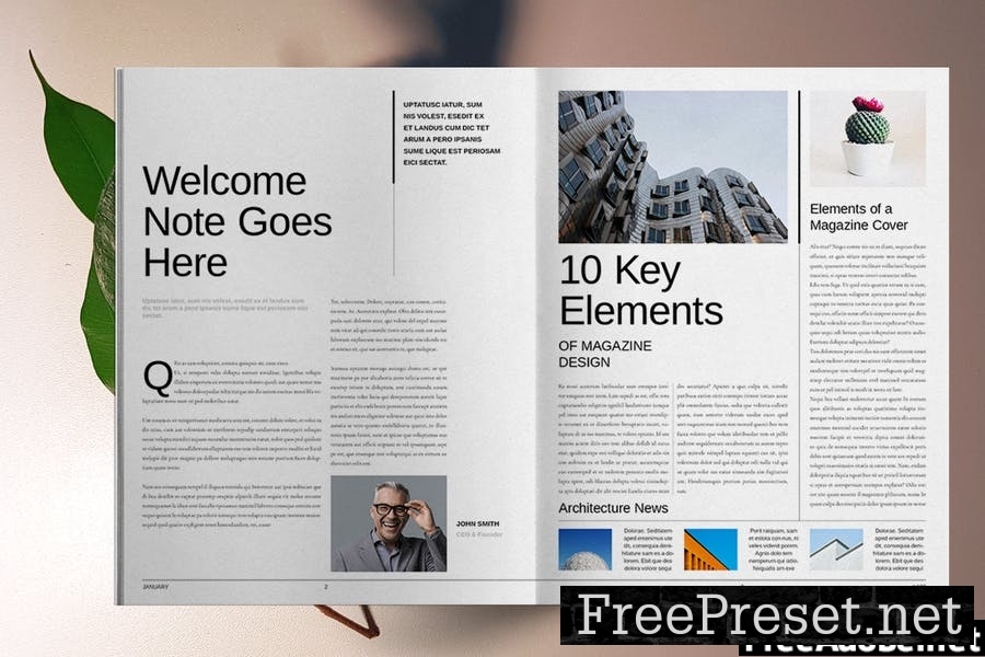 Lifestyle Magazine Template WTMZEEX