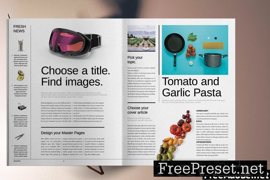 Lifestyle Magazine Template WTMZEEX