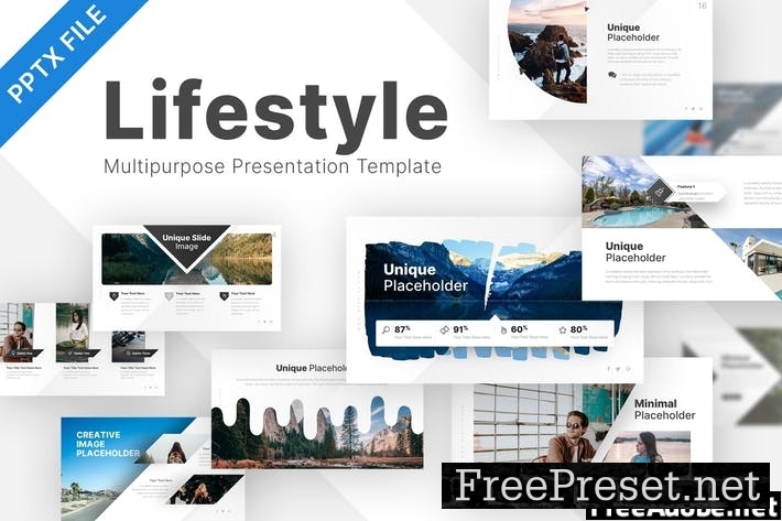 Lifestyle Multipurpose Powerpoint Template HM36SUC