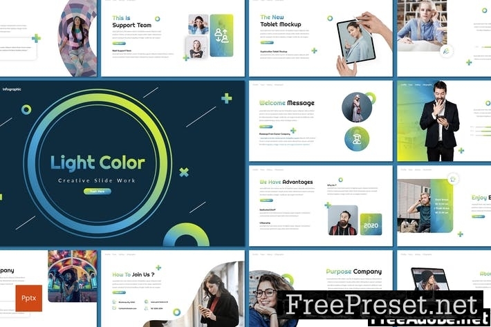 Light Color - Creative Powerpoint Template 85QBGM5